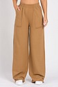 Calça Wide Leg Moletom Caramelo