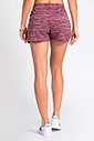 Short de Moletom Feminino Runner Larel Bordo Riscado Short de Moletom Feminino Runner Larel Bordo Riscado