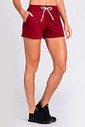 Short de Moletom Feminino Runner Larel Bordo Short de Moletom Feminino Runner Larel Bordo