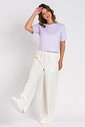 Calça Wide Leg Moletom Off White Calça Wide Leg Moletom Off White