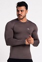 Camiseta Térmica Manga Longa Masculina Chumbo Camiseta Térmica Manga Longa Masculina Chumbo