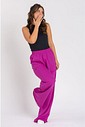 Calça Wide Leg Moletom Peluciada Fucsia Calça Wide Leg Moletom Peluciada Fucsia