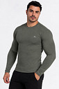 Camiseta Térmica Manga Longa Masculina Peluciada Verde Militar Camiseta Térmica Manga Longa Masculina Peluciada Verde Militar