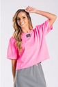 Cropped Estonado Rosa Neon 