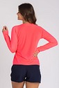 Camiseta Feminina UV Dry Manga Longa Raglan Rosa Neon Camiseta Feminina UV Dry Manga Longa Raglan Rosa Neon