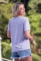 T-shirt Estonada Larel Lilás