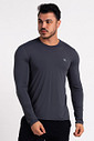Camiseta Proteção Solar UV DRY Manga Longa Masculina Chumbo Camiseta Proteção Solar UV DRY Manga Longa Masculina Chumbo