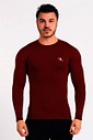 Camiseta Térmica Manga Longa Masculina Bordo
