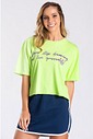 Cropped Estonado Verde Neon Dreaming Cropped Estonado Verde Neon Dreaming