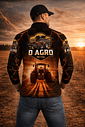 Camiseta Gola Alta UV 50+ O Brasil É Agro 