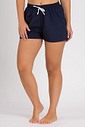 Short Praia Confort Feminino Liso Marinho Short Praia Confort Feminino Liso Marinho