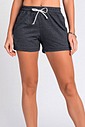 Short de Moletom Feminino Runner Larel Mescla Escuro
