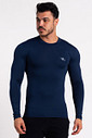 Camiseta Térmica Manga Longa Masculina Peluciada Marinho Camiseta Térmica Manga Longa Masculina Peluciada Marinho