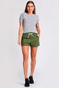 Short de Moletom Feminino Runner Larel Verde Militar Short de Moletom Feminino Runner Larel Verde Militar