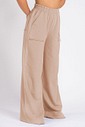 Calça Wide Leg Moletom Cappuccino Calça Wide Leg Moletom Cappuccino
