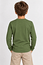 Camiseta Térmica Manga Longa Peluciada Infantil Verde Musgo Camiseta Térmica Manga Longa Peluciada Infantil Verde Musgo