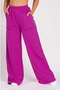 Calça Wide Leg Moletom Peluciada Fucsia Calça Wide Leg Moletom Peluciada Fucsia