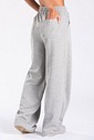Calça Wide Leg Moletom Mescla Calça Wide Leg Moletom Mescla