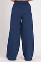 Calça Wide Leg Moletom Marinho Calça Wide Leg Moletom Marinho