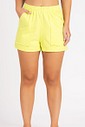 Short de Moletom Feminino Bolso a Fio Cítrico  Short de Moletom Feminino Bolso a Fio Cítrico