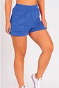 Short de Moletom Feminino Bolso a Fio Azul Denim 