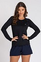 Camiseta Feminina UV Dry Manga Longa Raglan Preto Camiseta Feminina UV Dry Manga Longa Raglan Preto