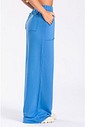 Calça Wide Leg Moletom Azul Denim Calça Wide Leg Moletom Azul Denim