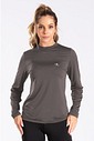 Camiseta Térmica Manga Longa Feminina Chumbo Camiseta Térmica Manga Longa Feminina Chumbo