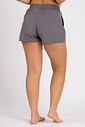 Short Praia Confort Feminino Liso Chumbo Short Praia Confort Feminino Liso Chumbo