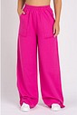 Calça Wide Leg Moletom Peluciada Pink Calça Wide Leg Moletom Peluciada Pink