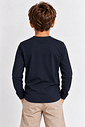 Camiseta Térmica Manga Longa Peluciada  Infantil Preto