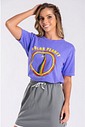 T-shirt Estonada Color Planet Roxo