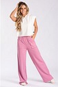 Calça Wide Leg Moletom Peluciada Rosê Calça Wide Leg Moletom Peluciada Rosê