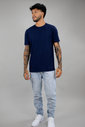 T-shirt Técnologica  Masculina em Modal Marinho Luxo Urbano