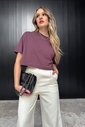 Cropped Marrom Luxo Urbano
