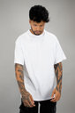 T-shirt Oversized Masculina Branca Luxo Urbano T-shirt Oversized Masculina Branca Luxo Urbano