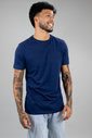 T-shirt Tradicional Masculina Marinho Luxo Urbano