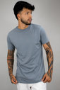 T-shirt Tradicional Masculina Cinza Luxo Urbano T-shirt Tradicional Masculina Cinza Luxo Urbano