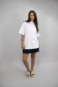 T-shirt Oversized Lisa Branca Luxo Urbano T-shirt Oversized Lisa Branca Luxo Urbano