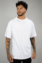 T-shirt Oversized Masculina Branca Luxo Urbano T-shirt Oversized Masculina Branca Luxo Urbano