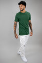 T-shirt Tradicional Masculina Verde Musgo Luxo Urbano T-shirt Tradicional Masculina Verde Musgo Luxo Urbano