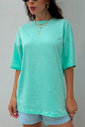T-shirt Oversized Lisa Verde Luxo Urbano