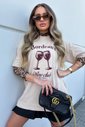 T-shirt Oversized Wine Club Luxo Urbano