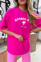 T-shirt Feminina Oversized Barbie Luxo Urbano