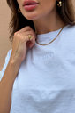 Cropped Bordado Peace Branco  Luxo Urbano