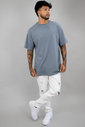 T-shirt Oversized Masculina Cinza Luxo Urbano T-shirt Oversized Masculina Cinza Luxo Urbano