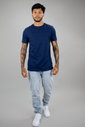 T-shirt Tradicional Masculina Marinho Luxo Urbano