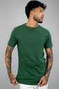 T-shirt Tradicional Masculina Verde Musgo Luxo Urbano T-shirt Tradicional Masculina Verde Musgo Luxo Urbano