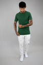 T-shirt Tradicional Masculina Verde Musgo Luxo Urbano T-shirt Tradicional Masculina Verde Musgo Luxo Urbano