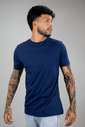 T-shirt Tradicional Masculina Marinho Luxo Urbano